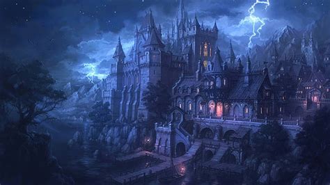 HD wallpaper: dark Castle, fantasy | Wallpaper Flare