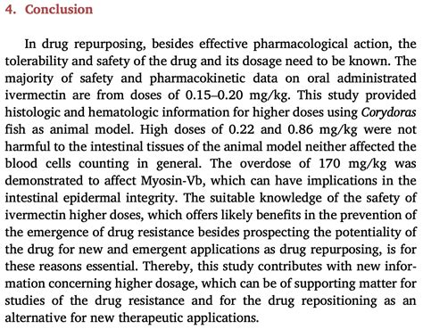 Madrid: Safety of oral administration of high doses of ivermectin by ...