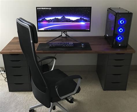 Minimalist IKEA-driven battlestation/office : r/battlestations