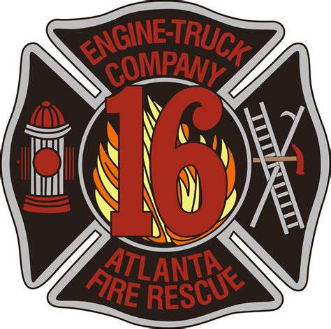 Atlanta Fire Station 16 Stickers By thelosthosecompany - Design By Humans | Fire station, Fire ...