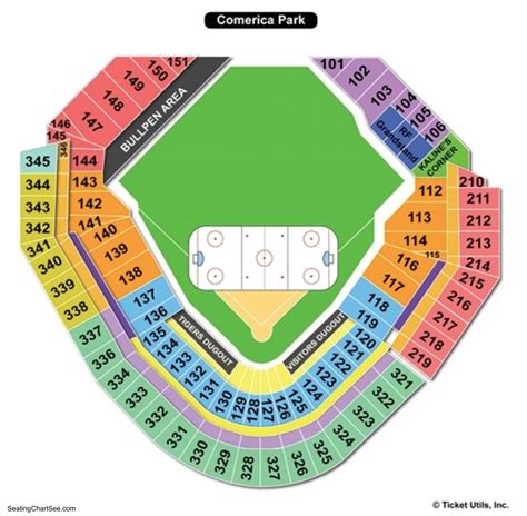 Seating Map Of Comerica Park | Elcho Table