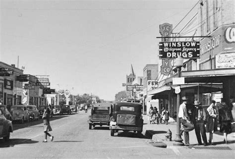 Winslow, Arizona, 1948 | Route 66, Nevada travel, Old route 66