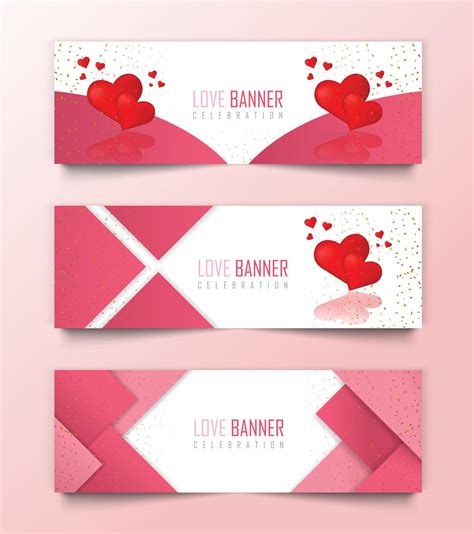 Love banner vector symbols of love for Happy Women's, Mother's ...