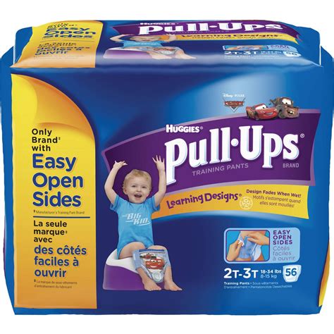 Huggies Pull-Ups Learning Design Boys' Training Pants Big Pack, Size 2T-3T, 56 Count - Walmart.com