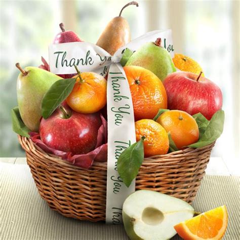 Thank You Fruit Favorites Basket - AA4103T - A Gift Inside