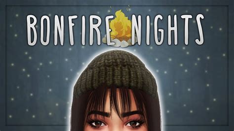 The Sims 4: CAS // Bonfire Nights + Full CC List - YouTube