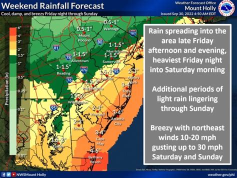 Weather service raises expected rainfall for Delaware County