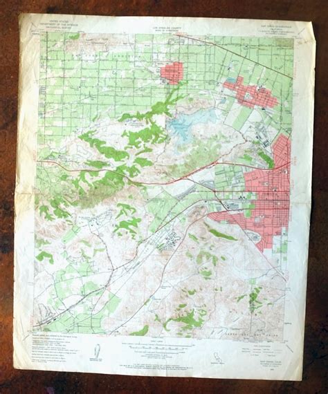 San Dimas California Vintage Original USGS Topographic Map | Etsy