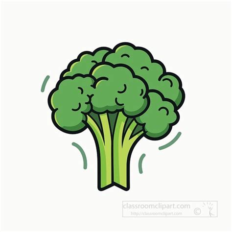 Vegetable Clipart-cartoon style vegetable broccoli clip art