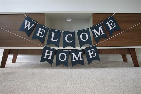 Welcome Home Banner Homecoming Party Banner Welcome Banner - Etsy