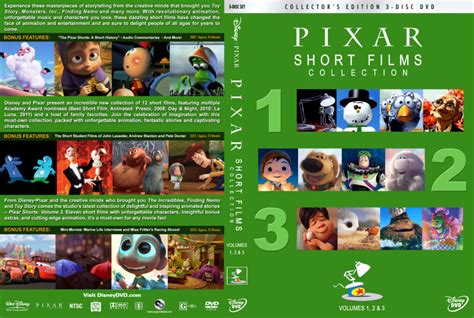 Pixar Short Films Collection - Volumes 1, 2 & 3 (2007-2018) R1 Custom ...