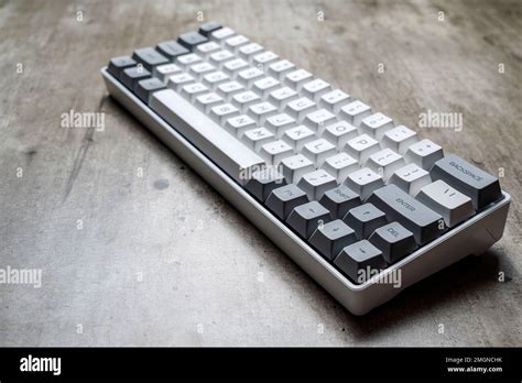 The mechanical keyboard on textured background Stock Photo - Alamy