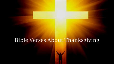 Bible Verses About Thanksgiving - Godblazer