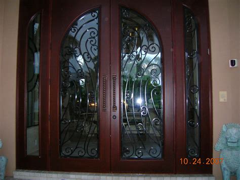 Custom Mahogany Exterior Double Doors Impact Rated | Flickr