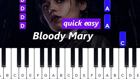 Bloody Mary - Lady Gaga ( quick easy piano tutorial) - YouTube