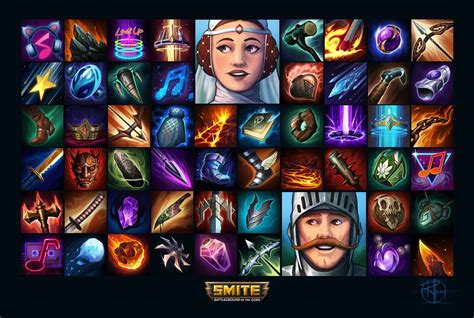 ArtStation - SMITE-Icons, Abilities, Frame Assets, Randall Mackey ...