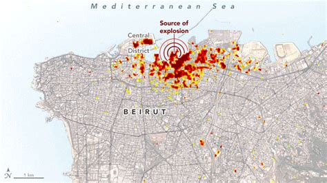 NASA Scientists Map Beirut Blast Damage – Devastating Explosion Rocked Port Area