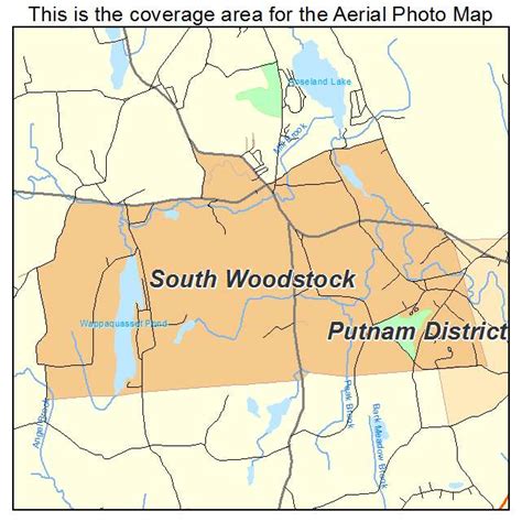 Aerial Photography Map of South Woodstock, CT Connecticut