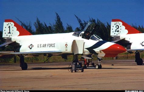 The USAF Thunderbird's F-4's in San Juan Puerto Rico. - Photo taken at San Juan - Luis Munoz ...