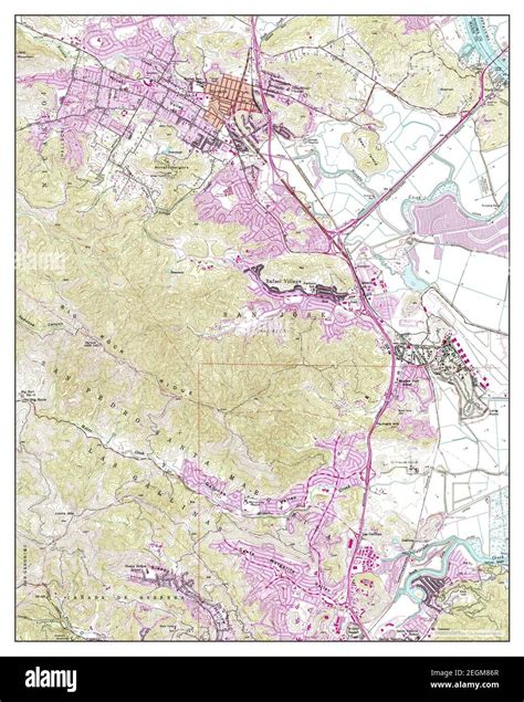 Novato, California, map 1954, 1:24000, United States of America by Timeless Maps, data U.S ...