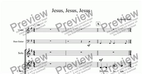 Jesus, Jesus, Jesus - Download Sheet Music PDF file