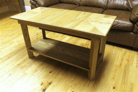 Buy Custom Made Red Oak Coffee Table, made to order from Hornbeam Customs | CustomMade.com