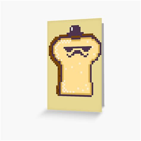 "Disguised Toast Pixel Art" Greeting Card by PetStories | Redbubble