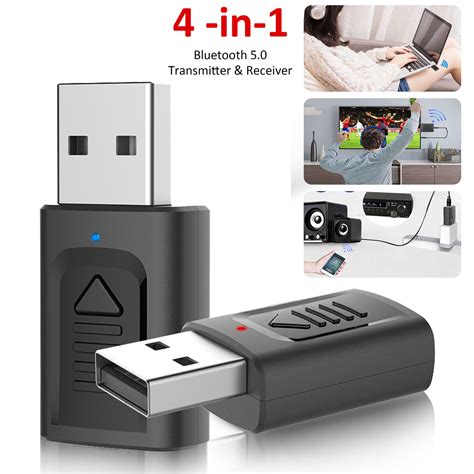 Portable Bluetooth Transmitter for TV, EEEkit Low Latency Wireless Audio Adapter for 3.5mm ...