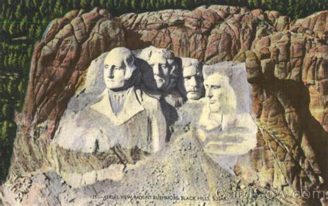 Aerial View Mount Rushmore Black Hills, SD