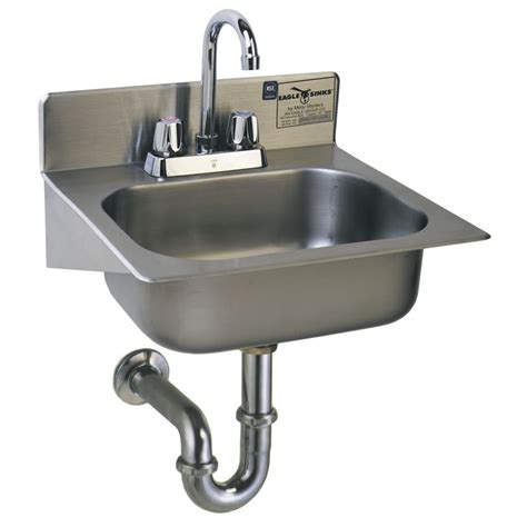 Eagle Group HSAE-10-FA Wall Mount Commercial Hand Sink w/ 14"L x 10"W x ...