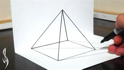 3d Pyramid Drawing at GetDrawings | Free download