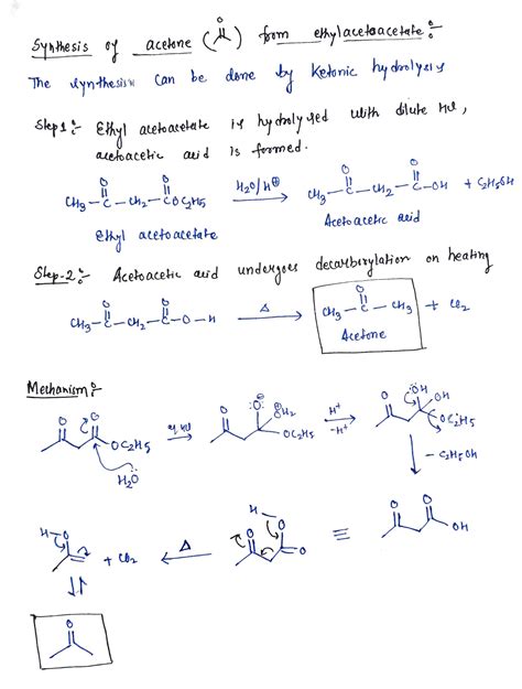 [Solved] Show syntheses of these compounds from ethyl acetoacetate. Draw all... | Course Hero