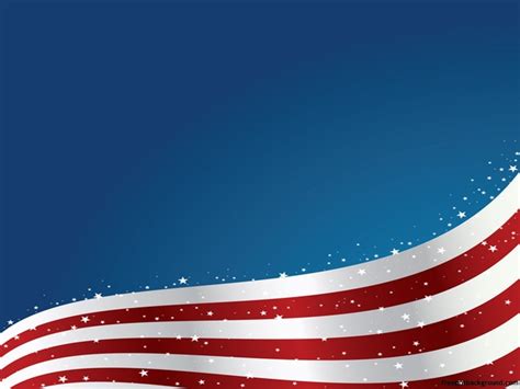 United States Flag Wave Design | Free PPT Background