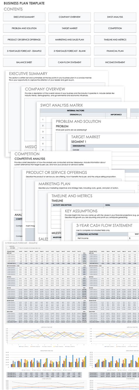 Business Plan Excel Template Free Download – PARAHYENA