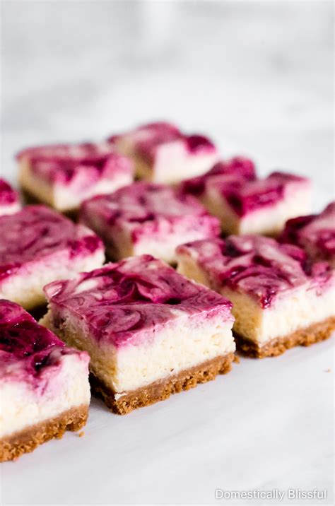 Mixed Berry Cheesecake Bars - Domestically Blissful