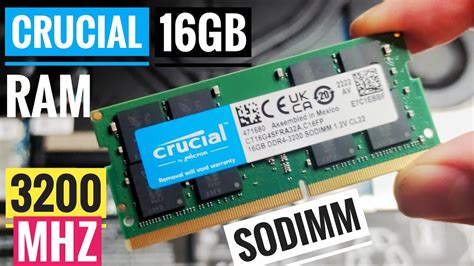 Crucial 32GB (2x16GB) 👍 DDR4-3200 SODIMM 💥 CT16G4SFRA32A Dual Rank 2Rx8 - YouTube