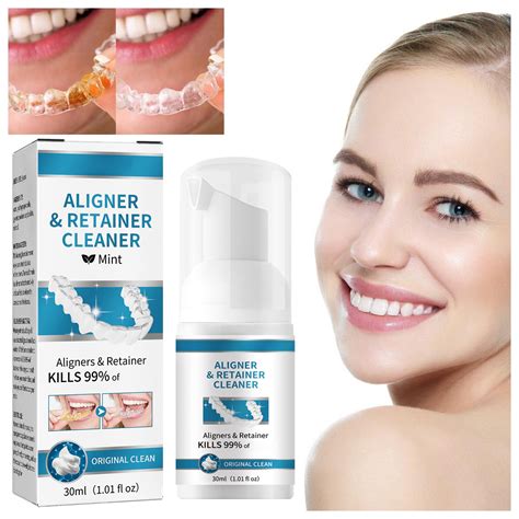 Denture Cleaner Oral Cleaning Care Fresh Breath Removing Stains Dentures Cleaning Teeth Teeth ...