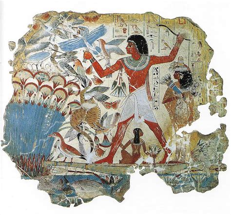 Tomb of Nebamun, Hunting Birds | Famous Pharaohs