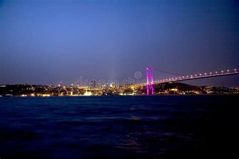 Istanbul Bosphorus View at Night Stock Photo - Image of landmark, night: 110776580