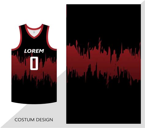 basketball jersey pattern design template. black red abstract background for fabric pattern ...