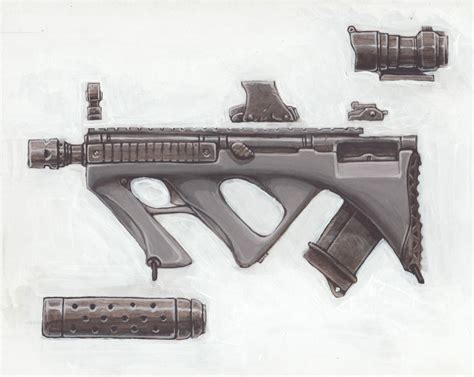 Stuff I Drood: compact assault rifle concept