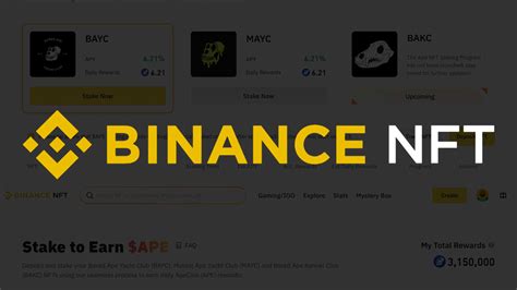 Binance NFT Marketplace Launches an Ape NFT Staking Program