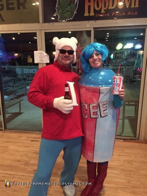 The Coolest ICEE and Polar Bear Couple Costume