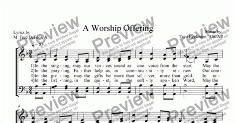 A Worship Offering (Hymn) - Download Sheet Music PDF file