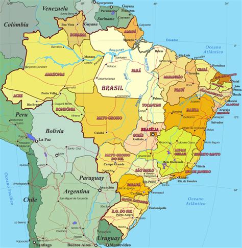 Mapa do brasil – Artofit