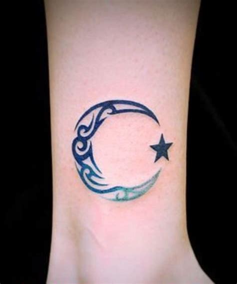 Magical stars with moon tattoos