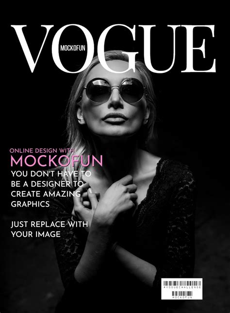 [FREE] Vogue Cover Template - MockoFUN