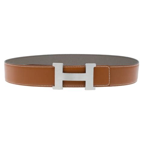 Hermes Brown Leather H Buckle Belt Size 90 CM Hermes | The Luxury Closet