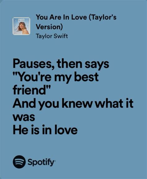 you are in love - taylor swift | Taylor swift love songs, Taylor swift lyrics, Taylor lyrics