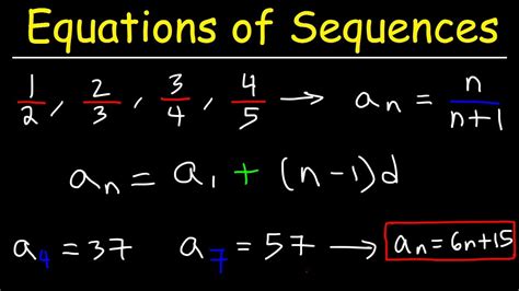 Writing a General Formula of an Arithmetic Sequence - YouTube